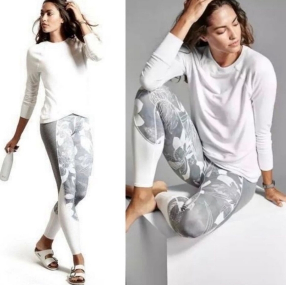 (XS) Athleta Chaturanga Tropical Flow Soft Leggings - Picture 2 of 5